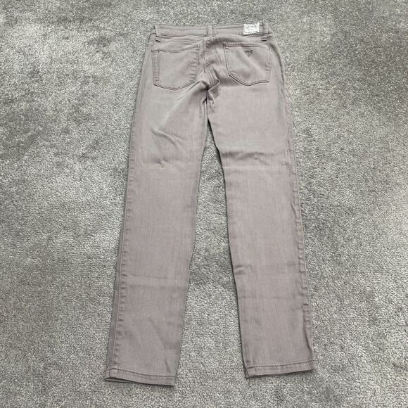 Guess Power Skinny Denim Jeans Womens 27 Gray Low Rise Stretch Casual 26x28 - Picture 2 of 16
